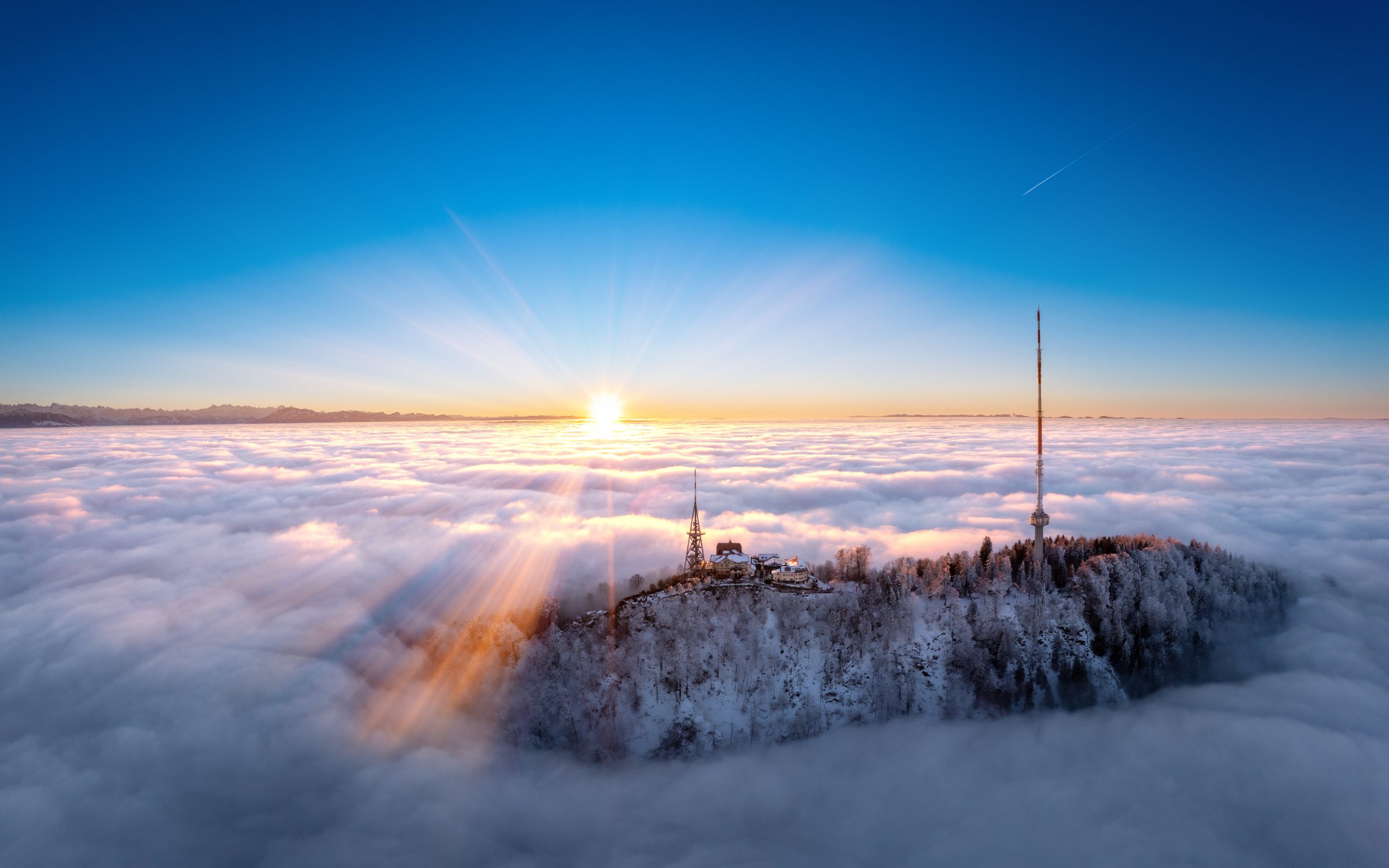 Uetliberg above the fog, Zürich